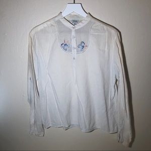Vintage Fritzi Embroidered Blouse